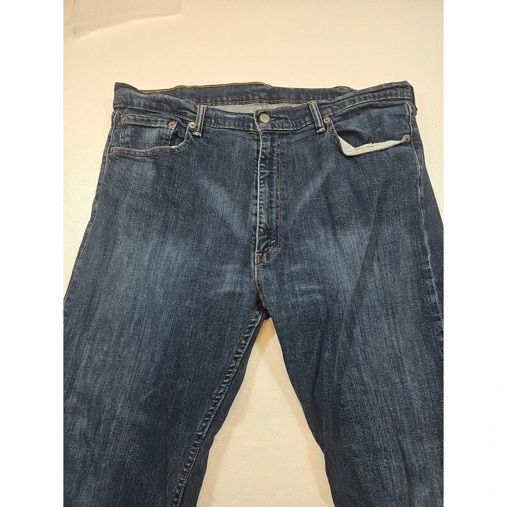 Levi's 505 Mens Jeans Size 40x32 Regular Fit Straight Leg Blue Denim